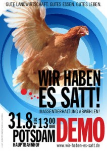 Demo 31.08.2014 in Potsdam: Wir haben es satt!