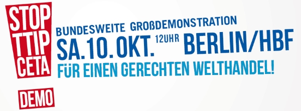 Anti-TTIP-Demo am 10.10.2015 in Berlin