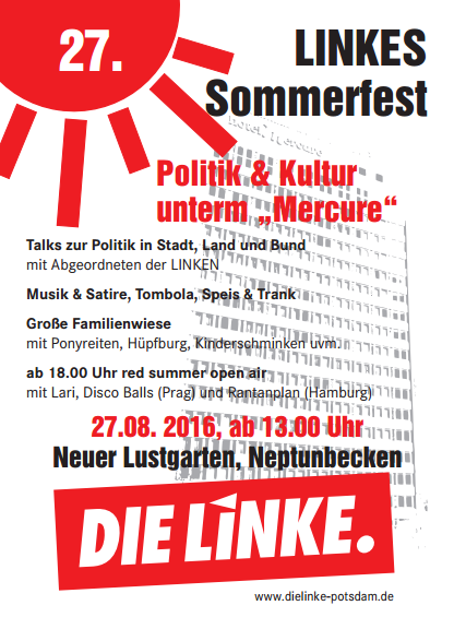 27.08.2016 Sommerfest der Linken Potsdam